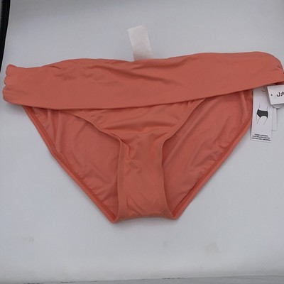 NWT Jantzen Peach Foldover Hipster Swim Bathing Suit Bikini Bottoms Size 18