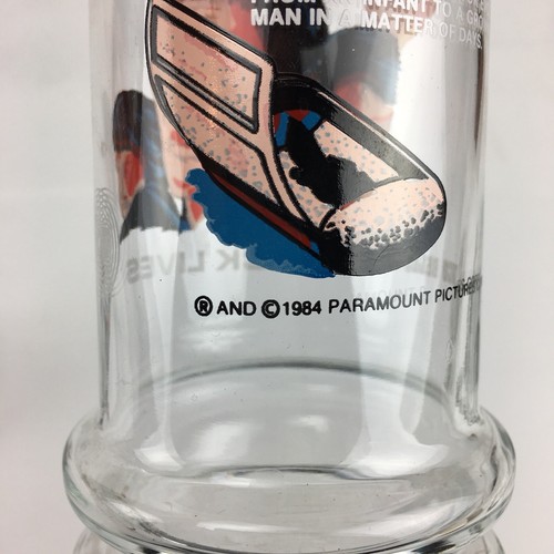 Taco Bell Star Trek 3 Vintage 1984 Promotional Drinking Glasses Spock Enterprise