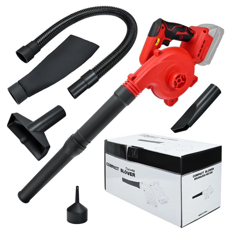 Brushless Leaf Blower for Milwaukee 18V Battery Cordless Jobsite Air Blower 6-Sp