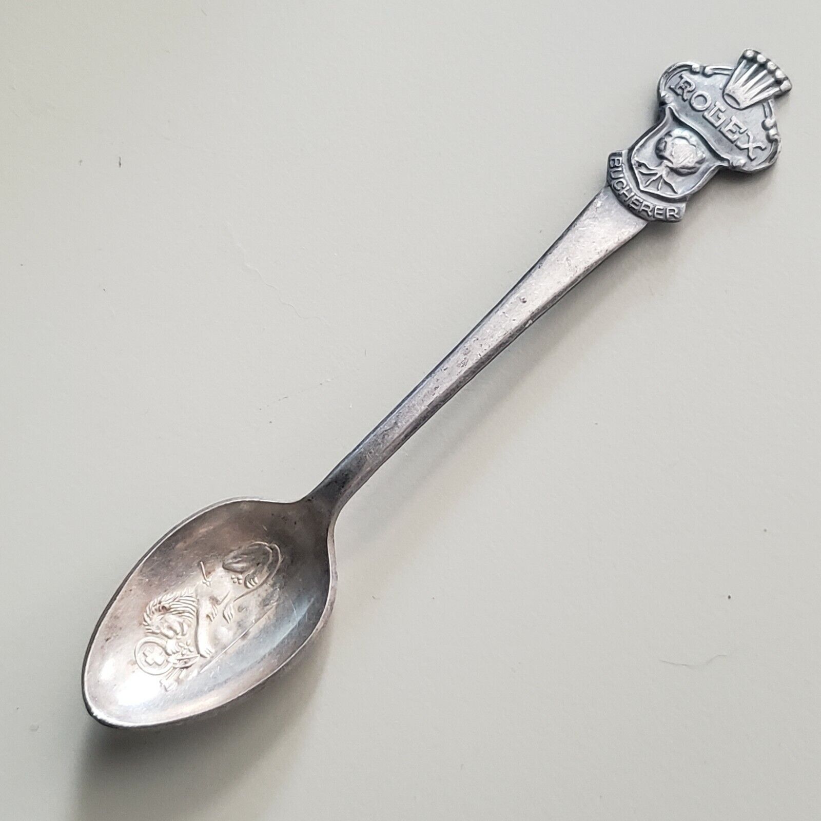 VINTAGE Collectible Souvenir Spoon,4.25,ROLEX CB 6.9 SILVER VINTAGE Collectible Souvenir Spoon,4.25,ROLEX CB 6.9 SILVER