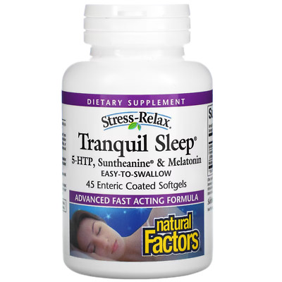 Natural Factors Stress Relax Tranquil Sleep 45 softgels