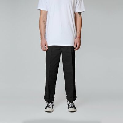 Dickies Loose Fit Double Knee Pants Black Mens Streetwear