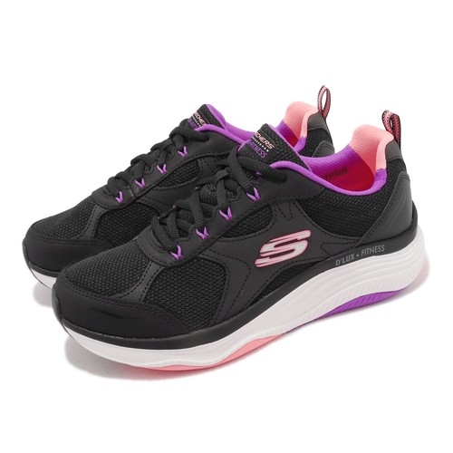 

Женские кроссовки Skechers D Lux Fitness-Perfect Timing Black White 149836-BKMT, Черный, D Lux Fitness-perfect Timing