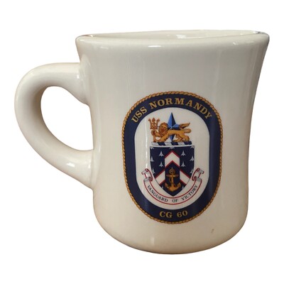 USS Normandy CG 60 Coffee Mug Made From MIL-ART