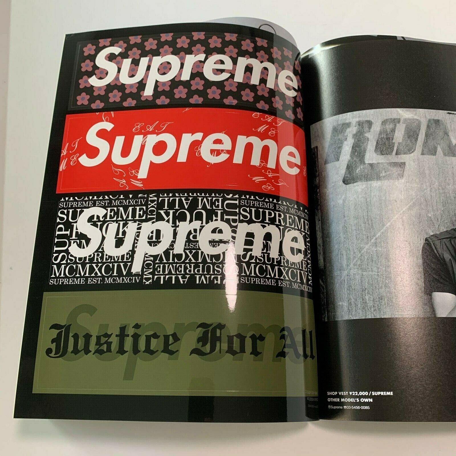 NEW RARE Supreme Stickers SENSE MAGAZINE JAPAN Box Logo NEW RARE Supreme Stickers SENSE MAGAZINE JAPAN Box Logo