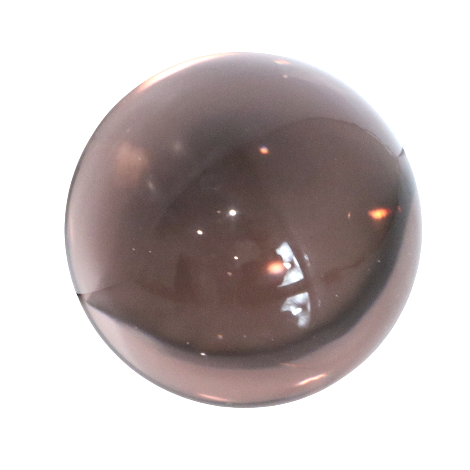 Vintage Crystal Ball Glass Sphere Amethyst Purple Jewel Bubbles Hand Blown