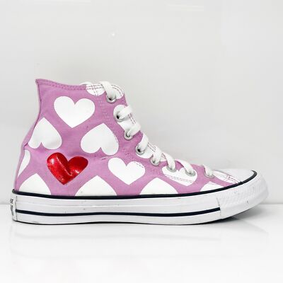 

Converse унисекс CTAS Hi 167347F розовые повседневные туфли кроссовки размер M 8 W 10, Розовый, Chuck Taylor All Star Hi