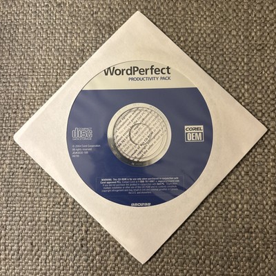 2004 Corel WordPerfect Productivity Pack PC CD ROM OEM Windows Word Perfect
