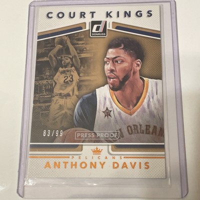 2017-18 Panini Donruss Court Kings Press Proof Orange /99 Anthony Davis #22