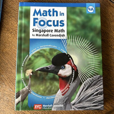 Math in Focus: Singapore Math 4A Teacher & Student Books Homeschool Like New
