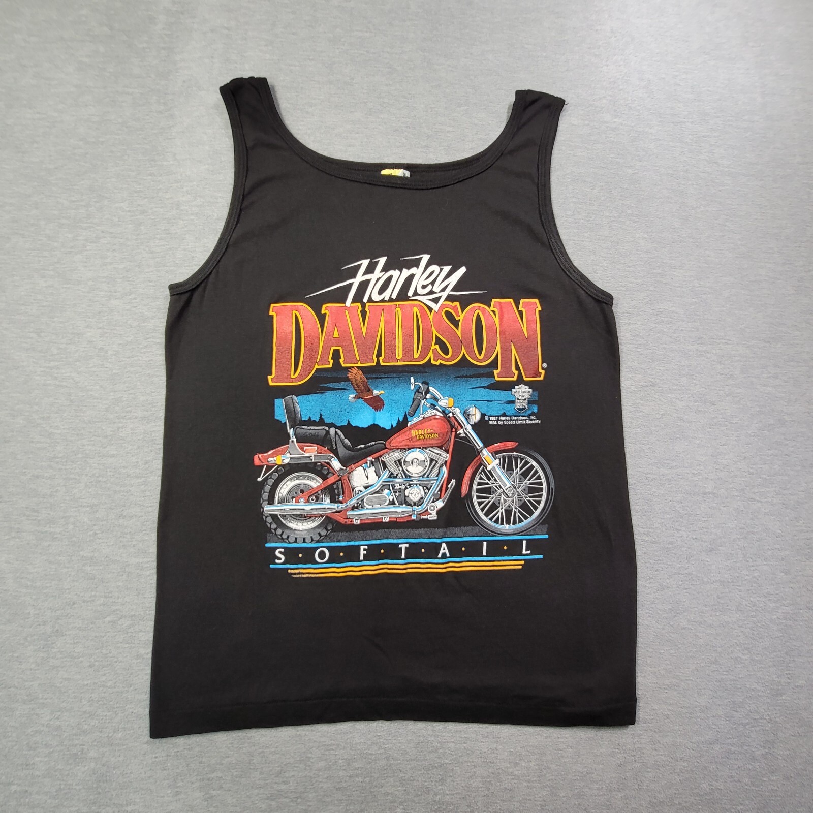 トップス Vintage biker tank top 80s Vintage biker tank top 80s