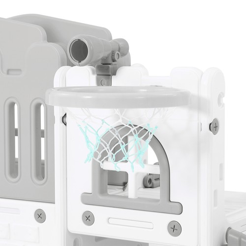 JOYLDIAS Toddler Swing & Double Slide Kids Indoor Playground Set Outdoor Playset