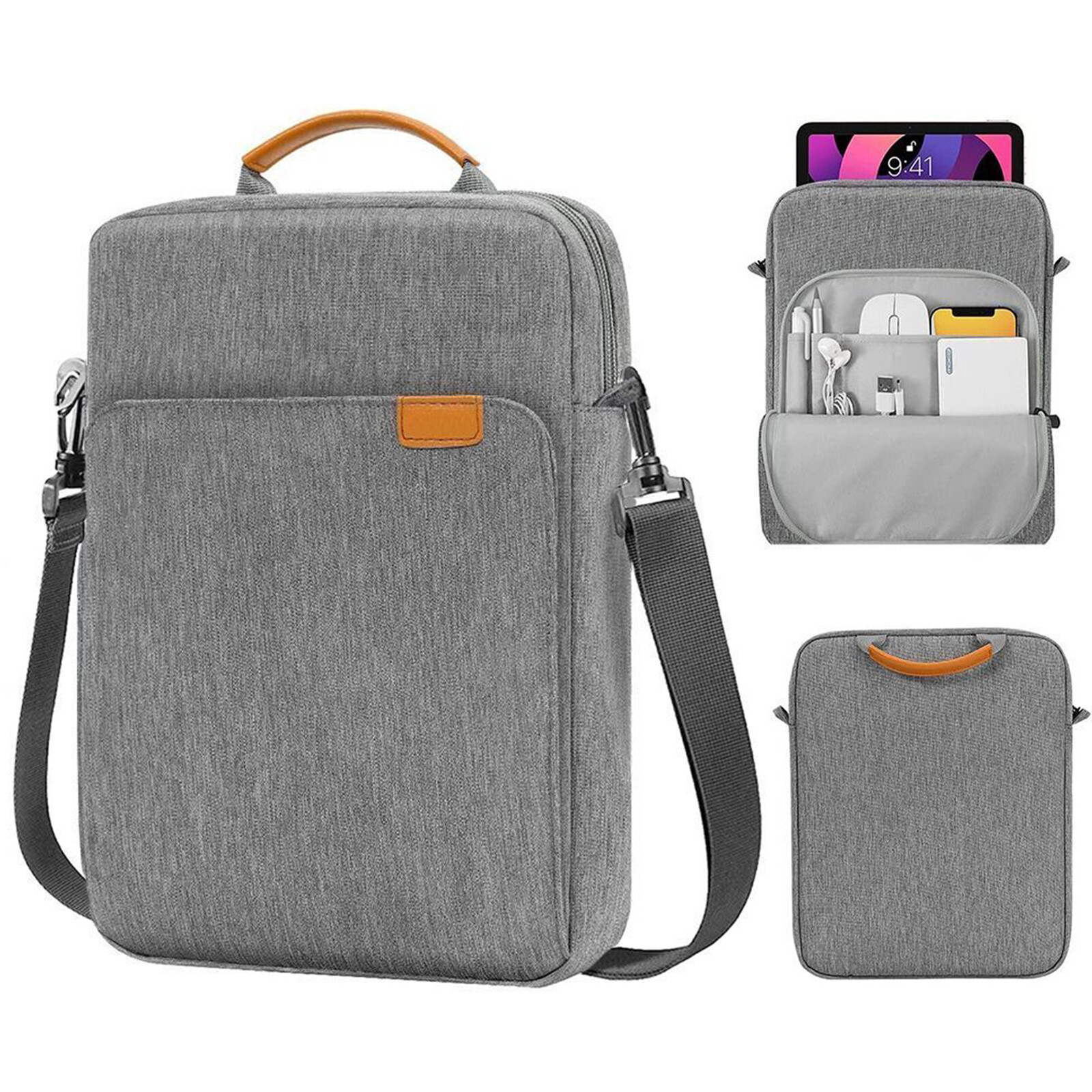 For iPad Samsung 9-11/13.3 inch Tablet Carry Case Pouch Shoulder Bag Handbag US