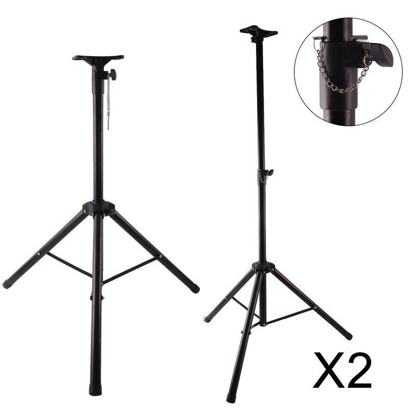2 x SUPPORTO STAND TREPPIEDE PER CASSE ACUSTICHE Speaker Stand