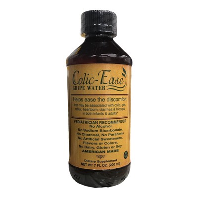 Colic-Ease Gripe Water, Baby Infant Gas Relief, Colic Reliever, Acid Reflux 7 OZ