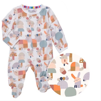 Magnetic Me Modal Preemie Baby Footie Sleeper Willow Grove Animals Up To 5lbs