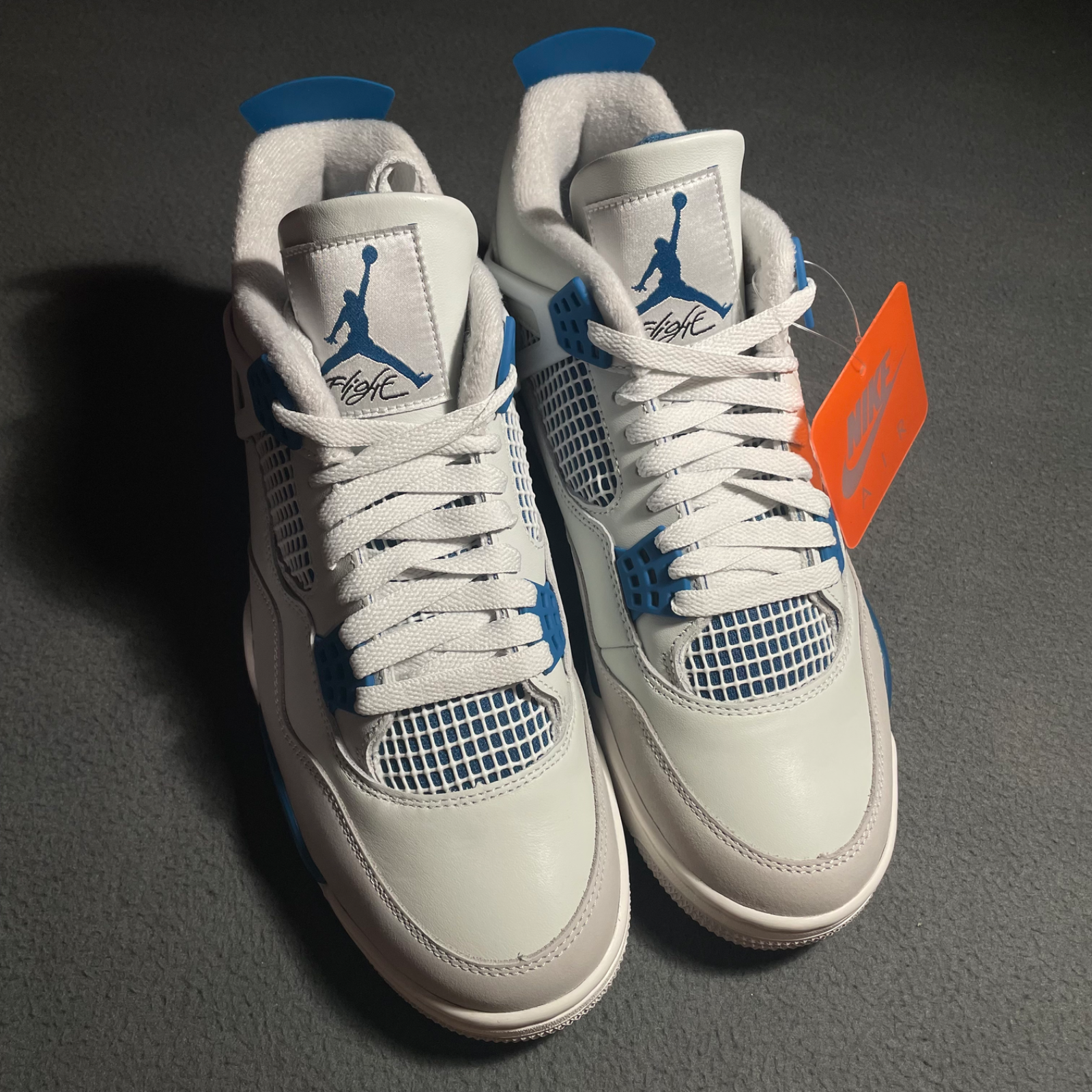 NIKE NIKE AIR JORDAN 4 RETRO MILITARY BLUE FV5029-141 MEN & GS SIZES QUICK SHIP