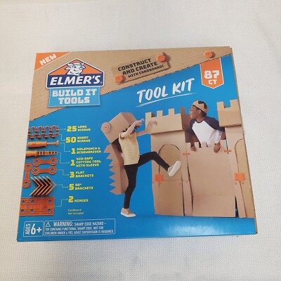 Elmer's Build it Tools Construct and Create 87 Piece Tool Kit NEW