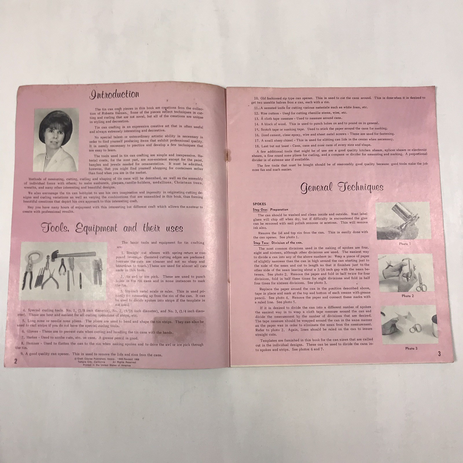 Vintage 1960s Magic With Tin Cans Craft Magazine Guide Book Tree Wreath Create