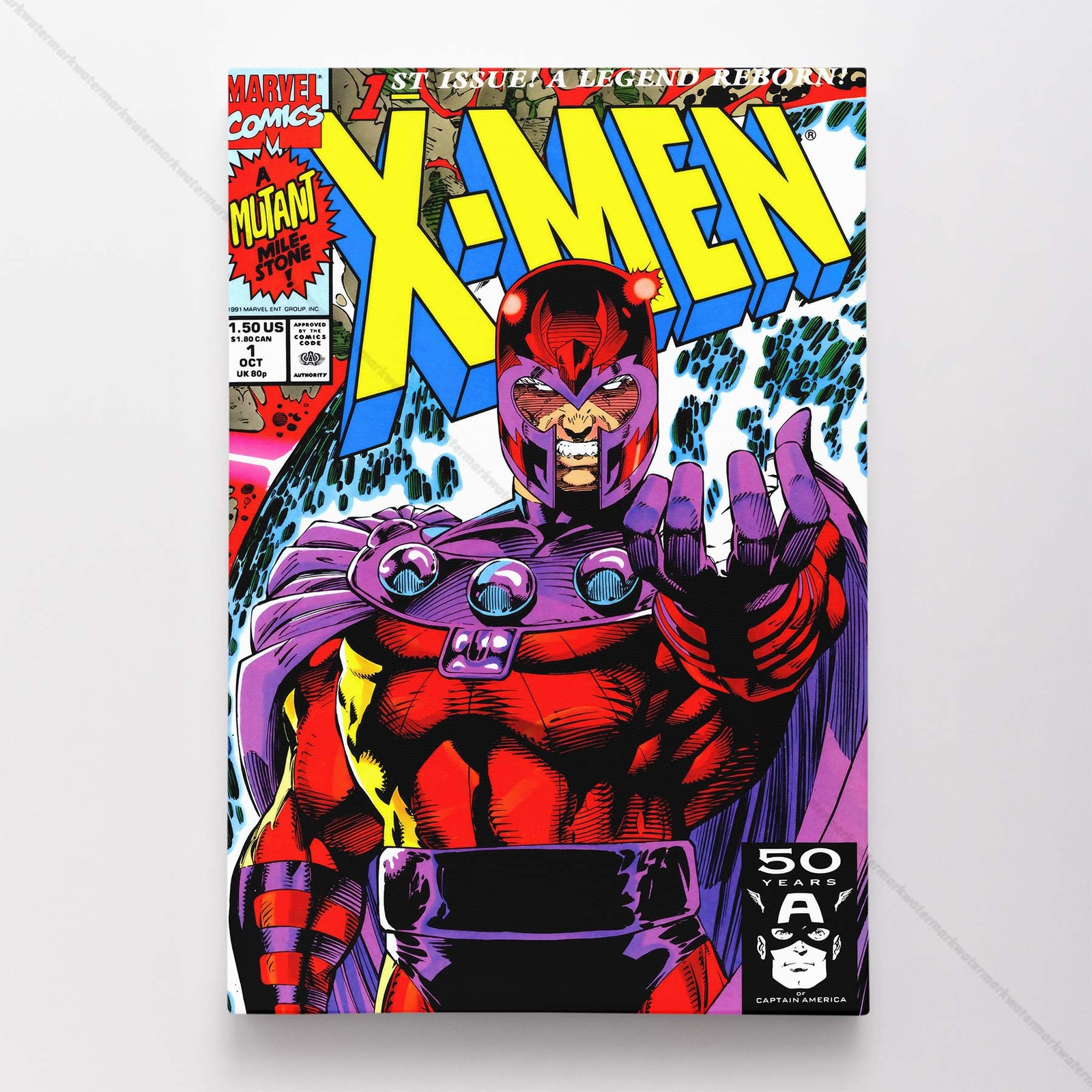 Magneto Poster Canvas X-Men Xmen Marvel Comic Book Cover Art Print #42226
