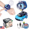 2023 Remote Control Car Watch Toys with LED Light,2.4 GHz Mini Racing Cars Wrist Toy for Kids,RC Small Car Interactive Outdoor Game Easter Halloween Birthday Gifts,Blue