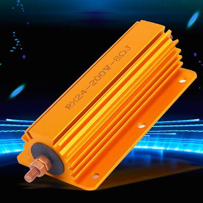 High Power 200W 8 Ohm Resistor Aluminium Housing Industrial Electrical Supply