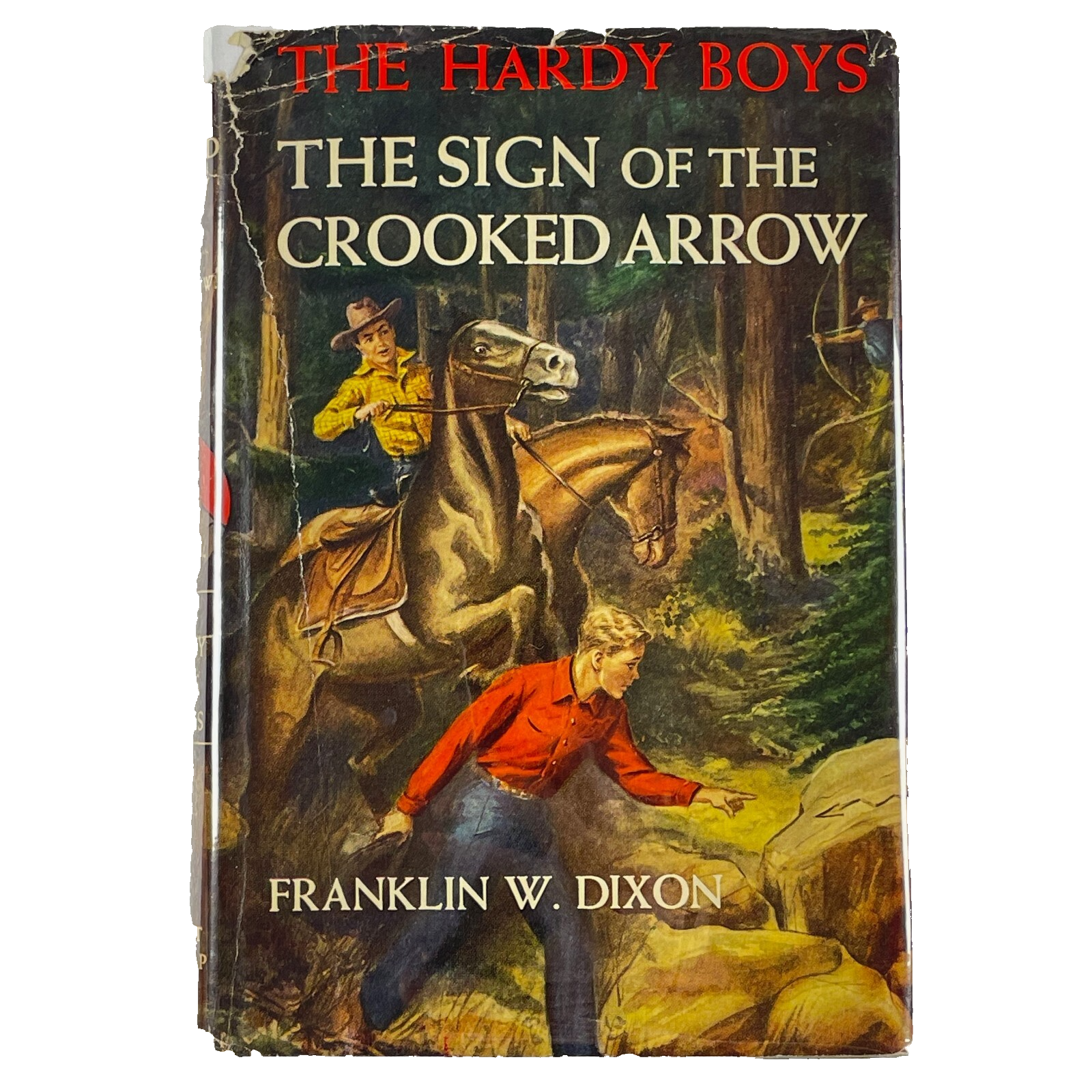 THE HARDY BOYS The Sign of the Crooked Arrow by Franklin W. Dixon HC/DJ 1st 1950