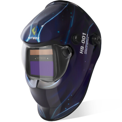 HITBOX Welding Helmet MMA /TIG /MIG Mask Welder Large-View Helmet Auto Darkening