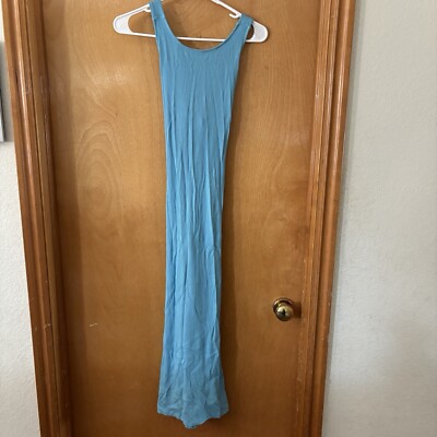 H&M Light Blue Halter Dress Size Medium