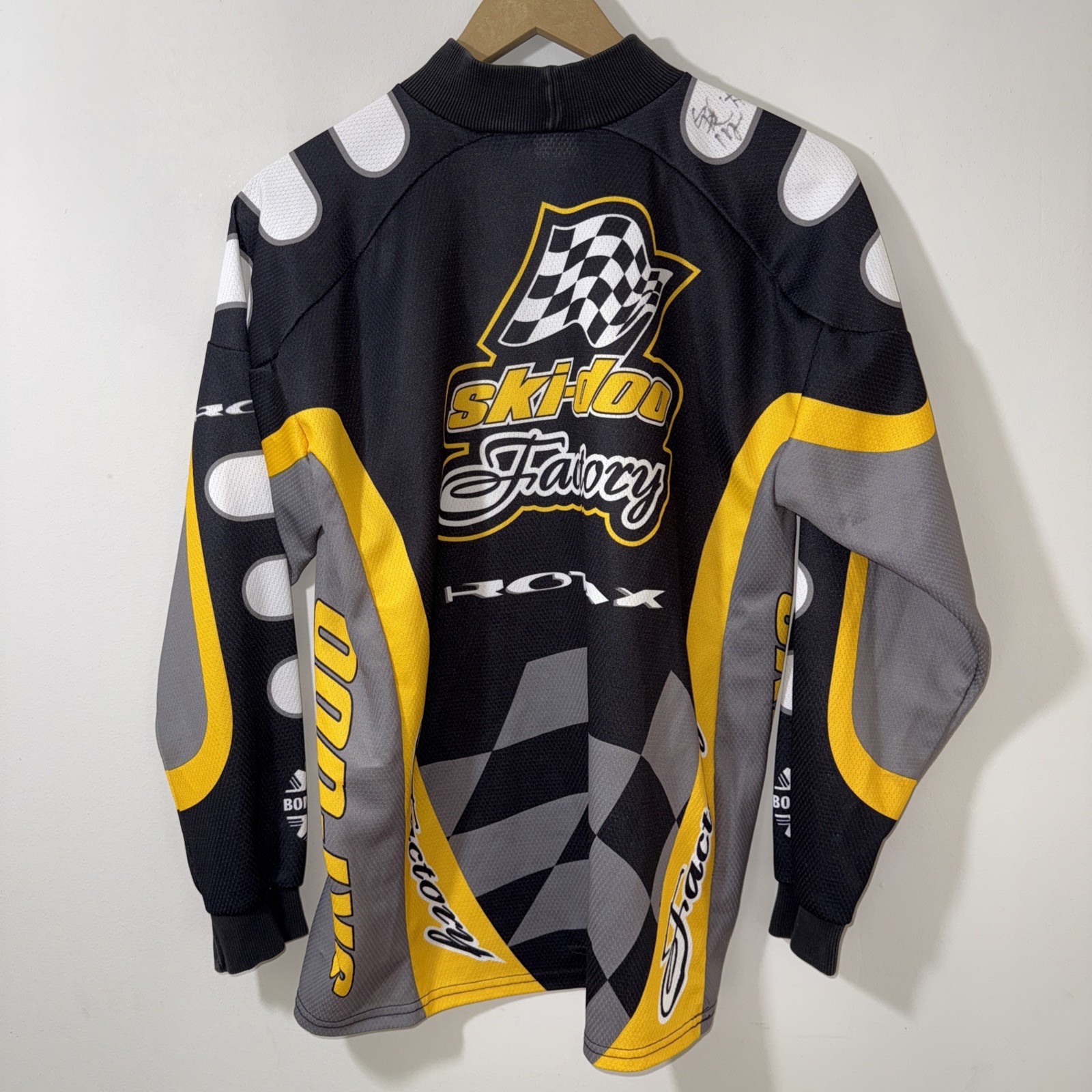 Vintage Ski-Doo SnoGear Long Sleeve Racing Shirt Jersey Small 20x26.5