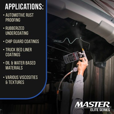 Air Rust Proofing Undercoating Gun, Gauge 22" Wand Nozzle, Spray Truck Bed Liner