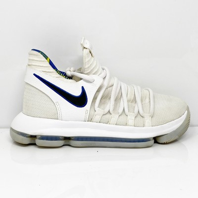 

Nike Boys Zoom KD 10 AJ7781-101 Белые кроссовки для баскетбола Размер 6,5 лет, Белый, Zoom KD 10