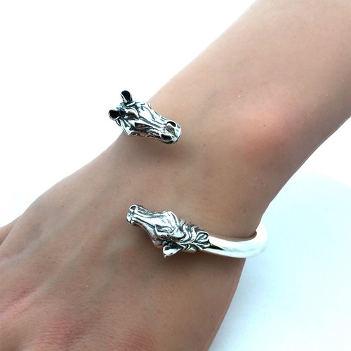 [LizMark] Horse’s hoof bracelet Horse Hoof Cuff Bracelet, 18k & Sterling – Ashley's Equestrian
