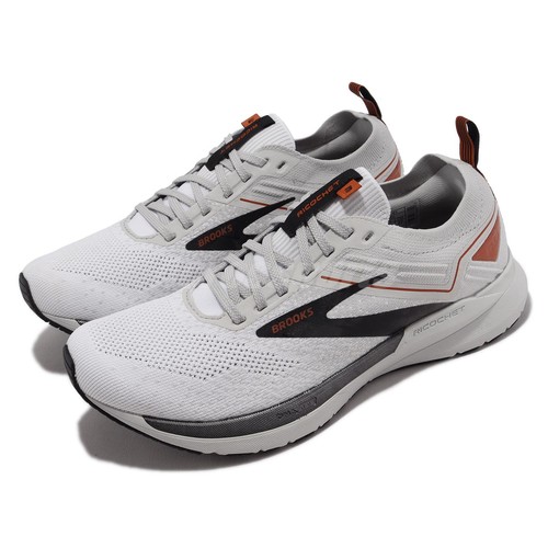 

Brooks Ricochet 3 White Grey Black Мужская спортивная обувь для бега по шоссе 1103611D-161, Белый, Ricochet 3