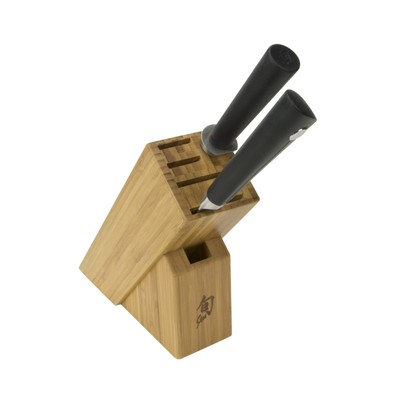 Shun Cutlery Sora 3-Piece Build-A-Block Set, Kitchen Knife and Knife Block Se...