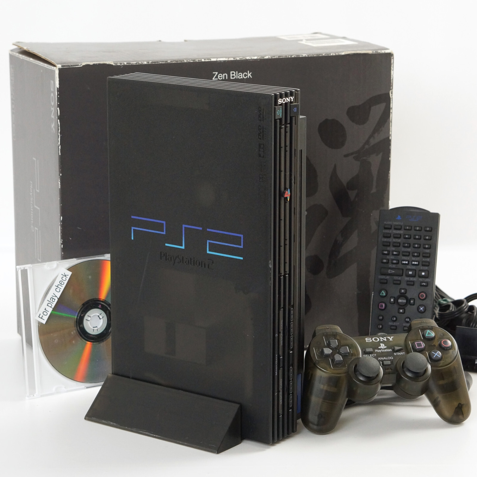 Sony PS2 ZEN BLACK Console SCPH-37000 Tested System 1024 Sony PS2 ZEN BLACK Console SCPH-37000 Tested System 1024