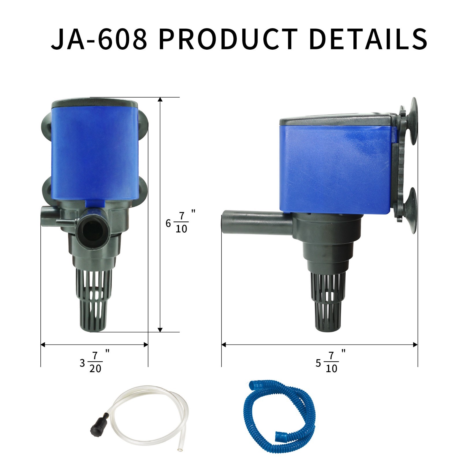 660 GPH Powerhead Submersible Pump Aquarium Fish Tank Undergravel