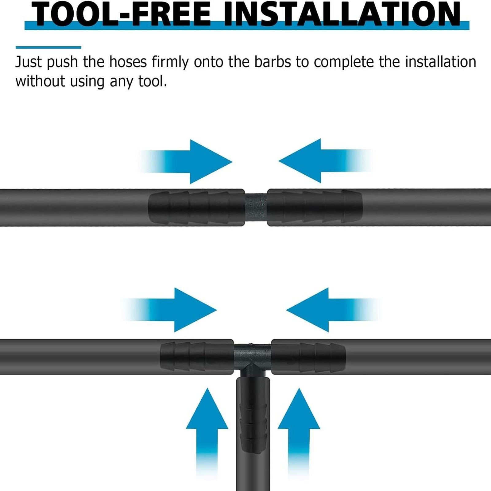 Vacuum Connector Assortment Vacuum Line Fittings Kit 113Pcs 12 Sizes, Tube Conne