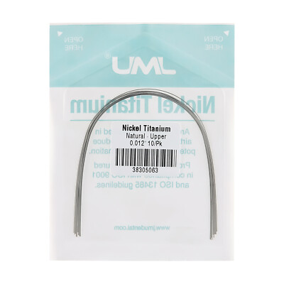 100pcs Dental Natural Orthodontic NiTi Arch Wire Round Rectangular Super Elastic