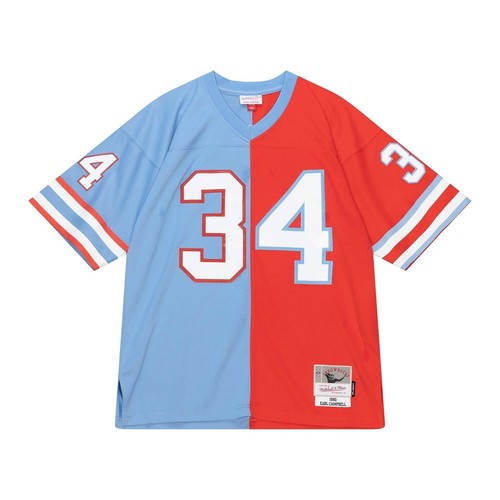 

НАСЛЕДНЯЯ ДЖЕРСИ НФЛ MITCHELL - NESS SPLIT LEGACY HOUSTON OILERS 1980 EARL CAMPBELL, Red/light blue