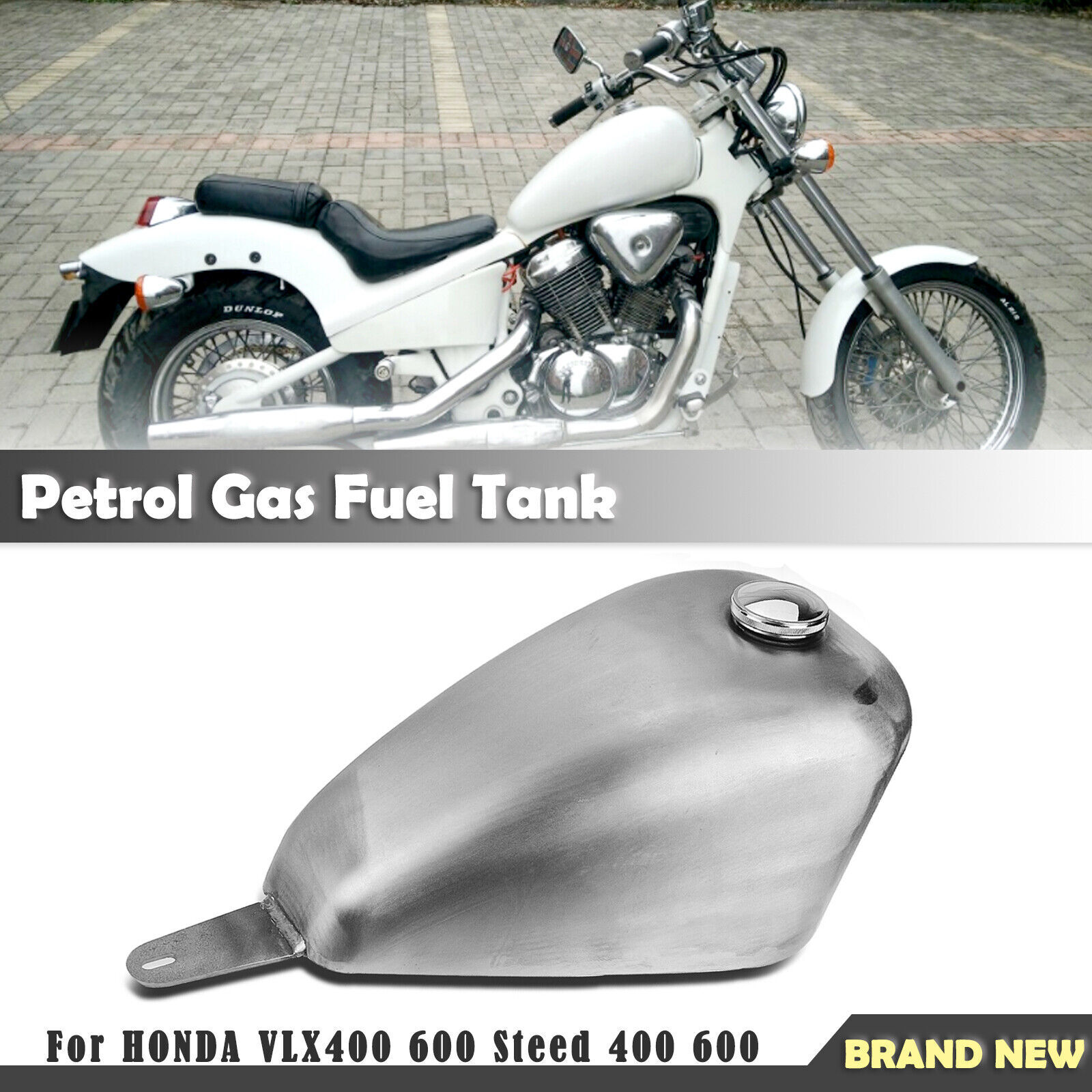 Petrol Fuel Tank Kit For HONDA Steed 400 600 Shadow VLX600 W/ Gas
