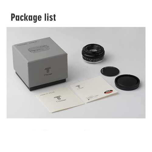 TTArtisan 25mm f/2 APS-C Lens for Sony E/Fuji X/Nikon Z/M43/L-Mount Pancake Lens