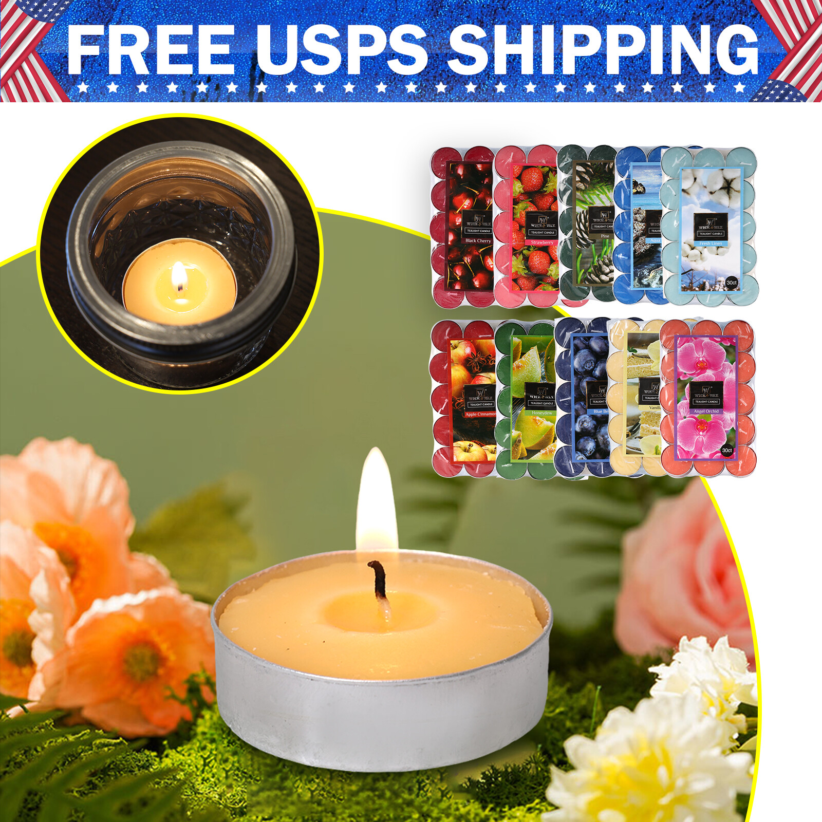 Lights Candles Bulk Tealight Candle 4hr Lasting For Party