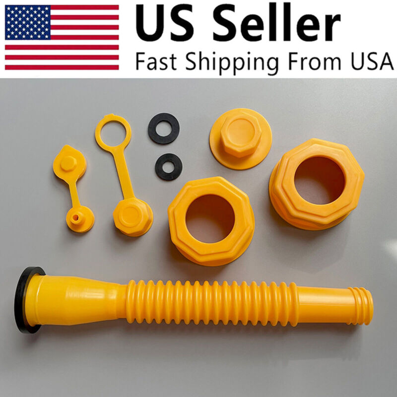 Replacement Gas Can Spout Nozzle Vent Kit For Plastic Gas Cans Old Style Cap Us