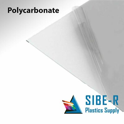 GP POLYCARBONATE  CLEAR PLASTIC SHEET 1/4'' X 16'' X 16''  *
