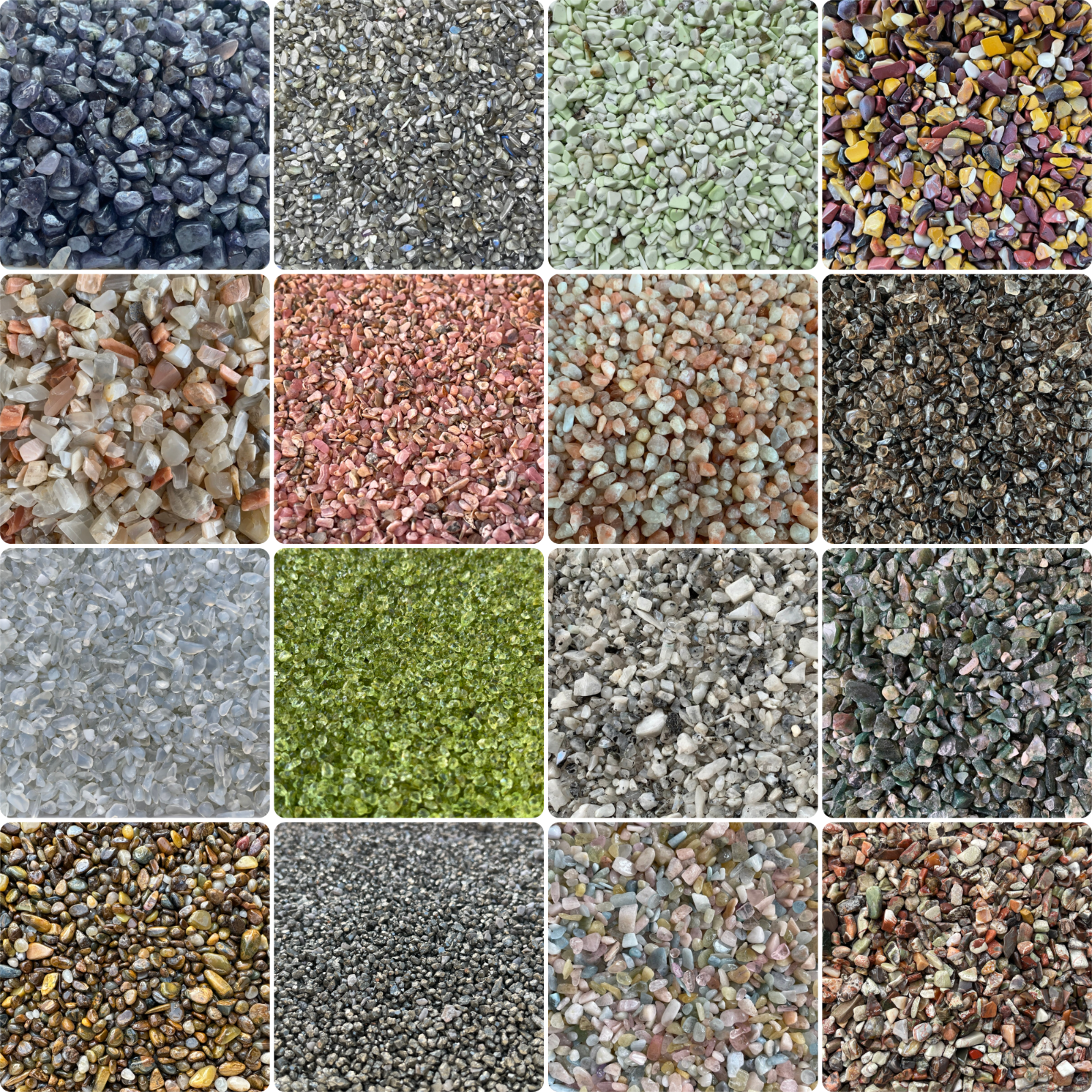 1/4 lb Gemstone Chips, Choose 90+ Types Semi Tumbled Stones, Loose Mini Chips