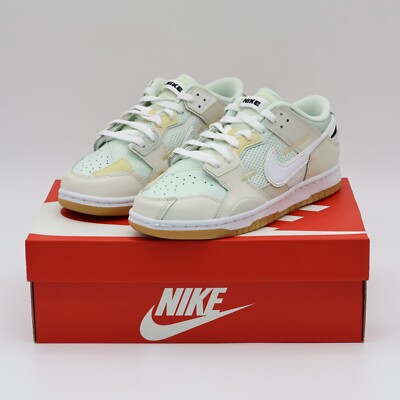 DB0500-100 Nike Dunk Low Scrap Sea Glass Sail White Beige Gum Brown (Men's)