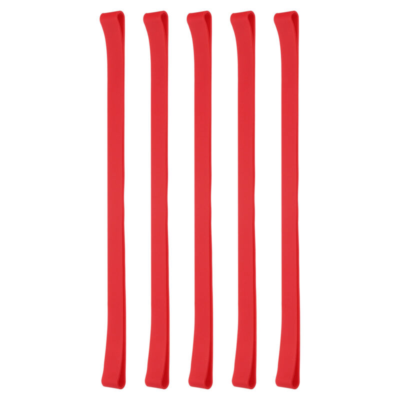 12" Rubber Bands, 5 Pcs, Red