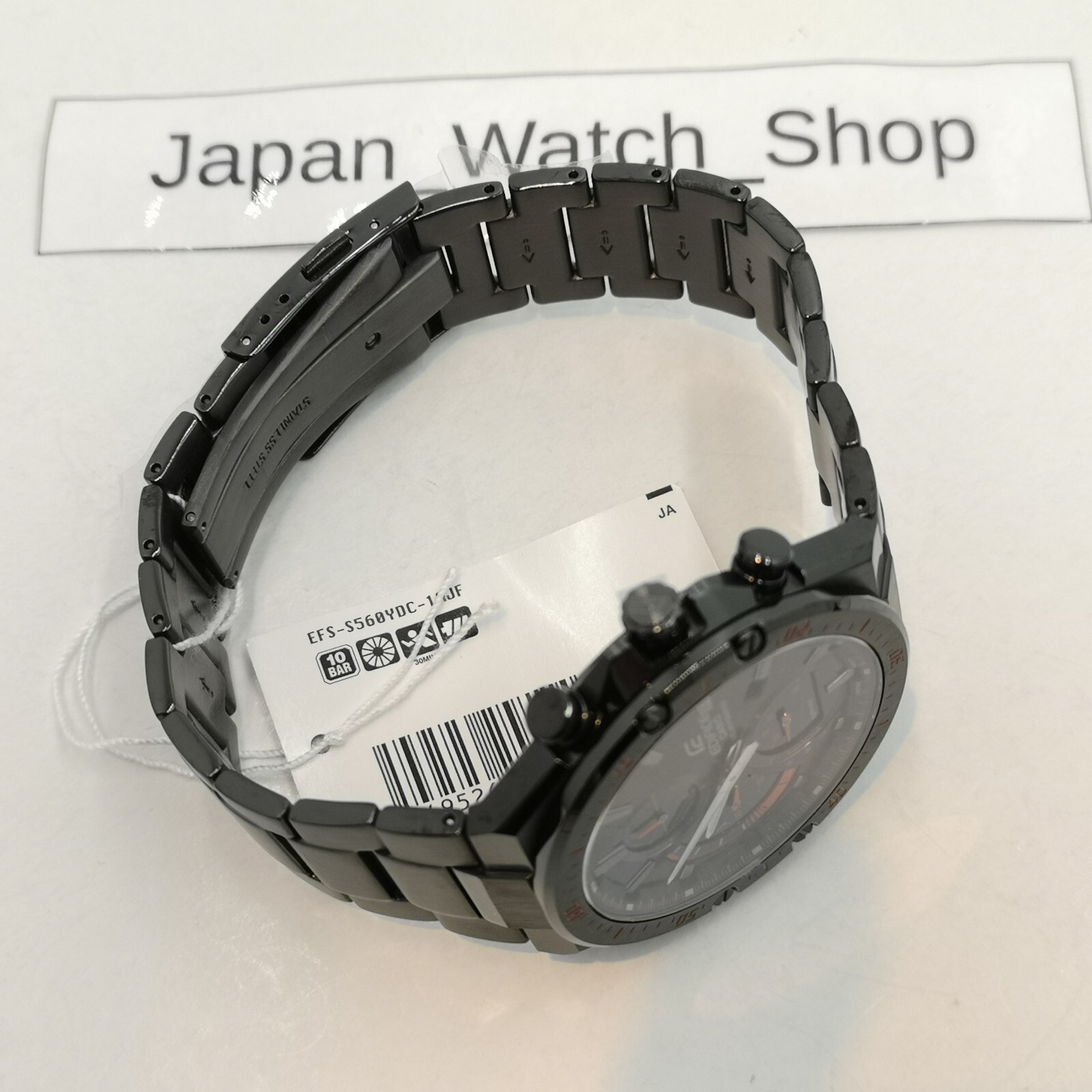 Pre-owned Casio Edifice Efs-s560ydc-1ajf Black Solar Men's Watch In Box