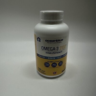 Professional, Omega-3 2100, High Potency, 120ct. Exp: 08/25